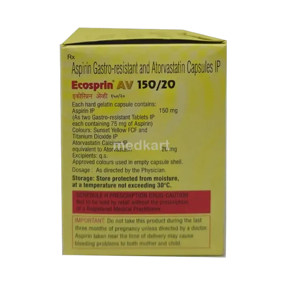 ecosprin av 150/20mg capsule 10's